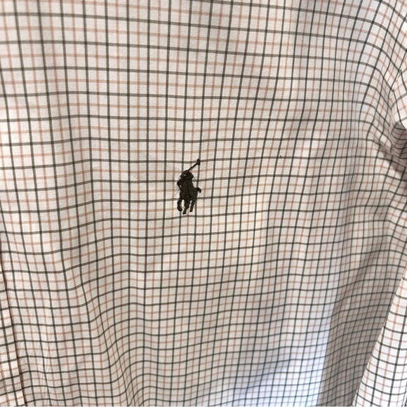 Ralph Lauren purple label, classic fit, men’s luxury shirt,‎ beige, and brown. - Picture 2 of 4